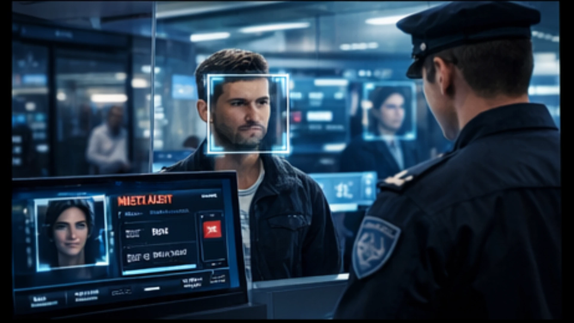 AI face recognition checkpoint deployment